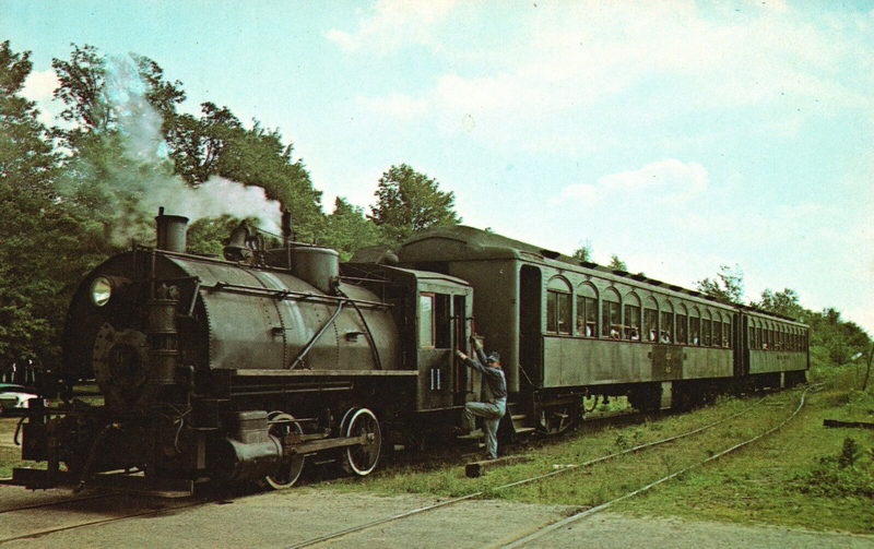 Cadillac and Lake City Rail - Vintage Postcard (newer photo)
